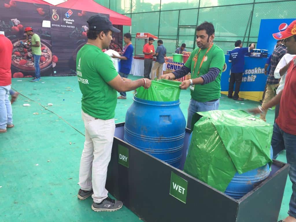 Volunteers Segregating Waste