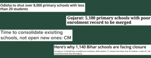 Headlines School Consolidation India